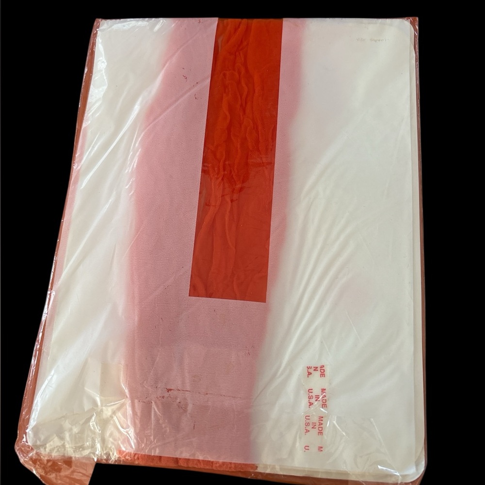 Orange sheer pantyhose new